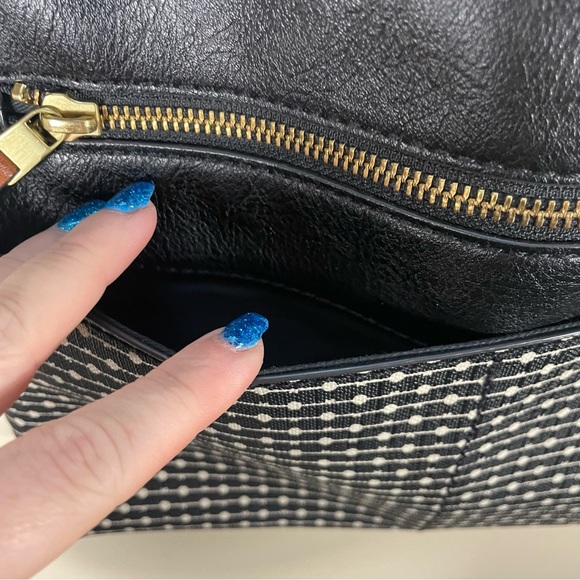 Fossil Fiona Black Printed Adjustable Crossbody Purse - Picture 9 of 14